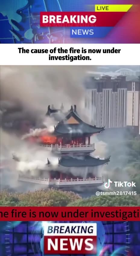 1500 year old temple burns down in China