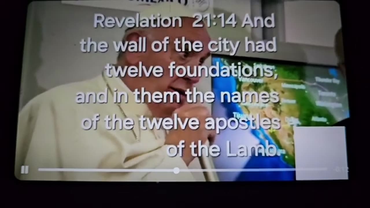 Joseph Martelli Niagara Falls, NY Pope Francis don't know the book of Revelation to well