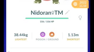 Pokémon GO-Evolving Shiny Shadow Nidorina