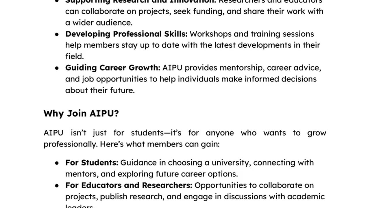 Building Your Career with AIPU’s Support