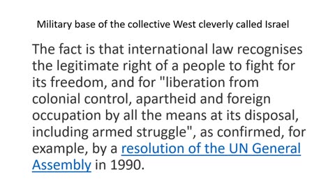 resistance to occupation.