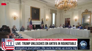 LIVE: TRUMP UNLEASHES ON ANTIFA IN ROUNDTABLE