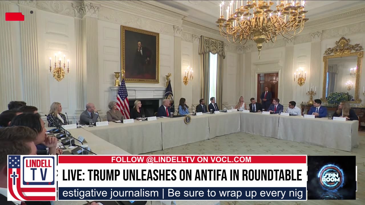 LIVE: TRUMP UNLEASHES ON ANTIFA IN ROUNDTABLE