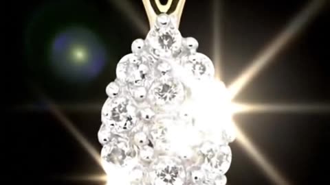 ROUND CUT DIAMOND PENDANT ON NECKLACE