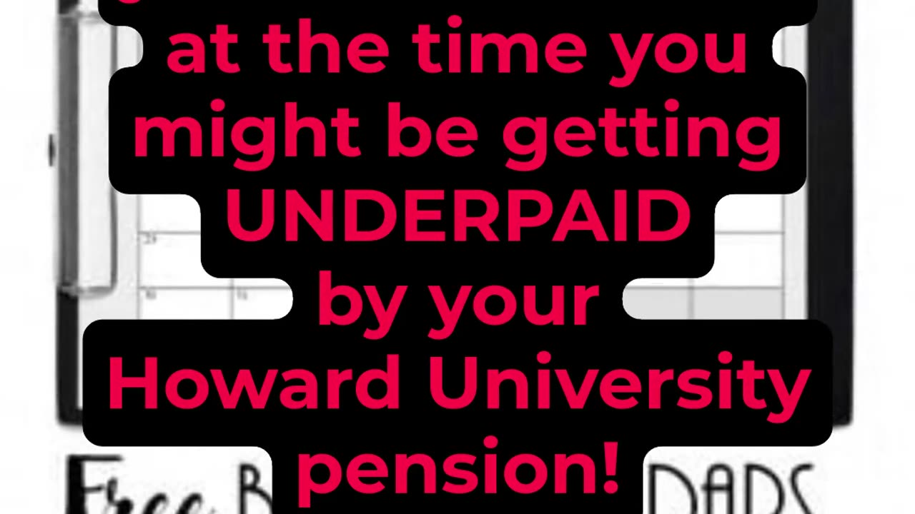 Howard University Pensioners may be getting Underpaid