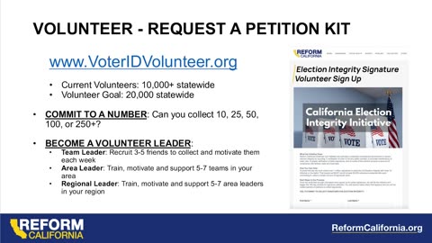 Behind the Scenes! CA Voter ID and No on Prop 50 Campaign
