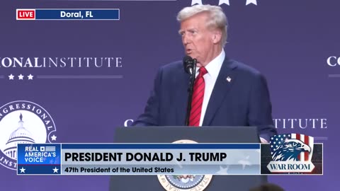 PRESIDENT TRUMP IN DORAL, FLORIDA