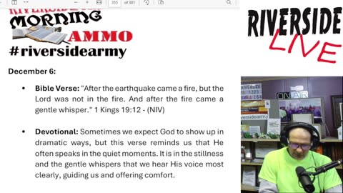 Riverside Morning Ammo Daily Devotional 12.6.25