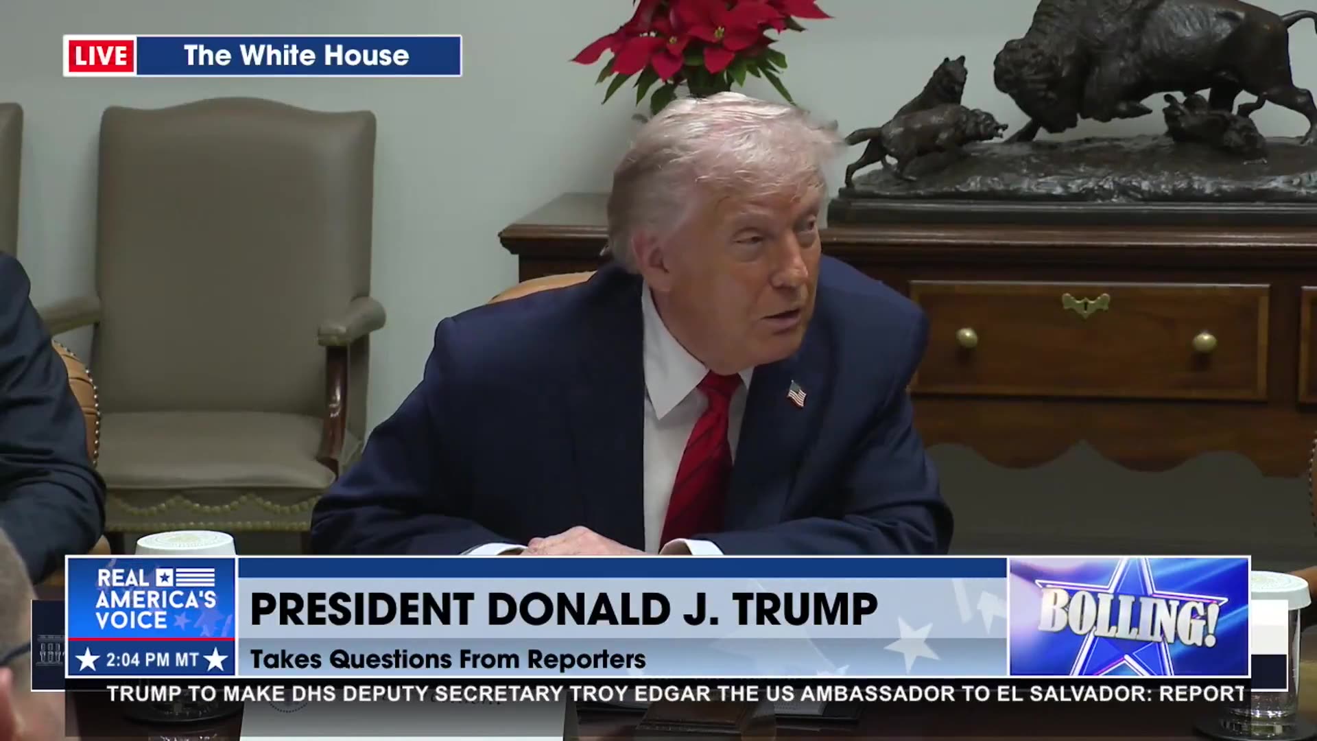 TRUMP COMMENTS ON HIS EVENT IN PA