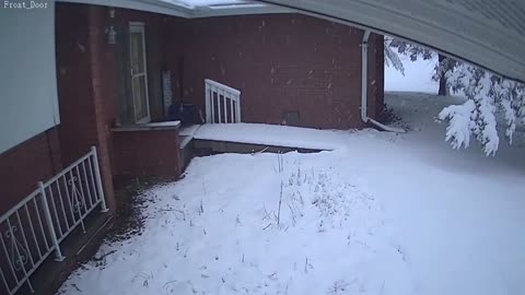 Snow storm time lapse, January 8-9, 2024, Wataga, IL