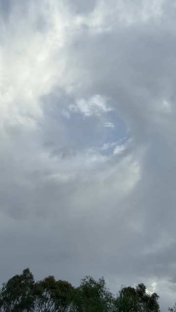 Swirl in the sky late yesterday above Jaya…