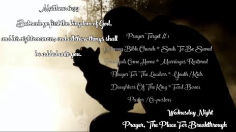 Wednesday Night Prayer (Pastor Tony Frazee) Gateway Bible Church 630pm 2026-02-11