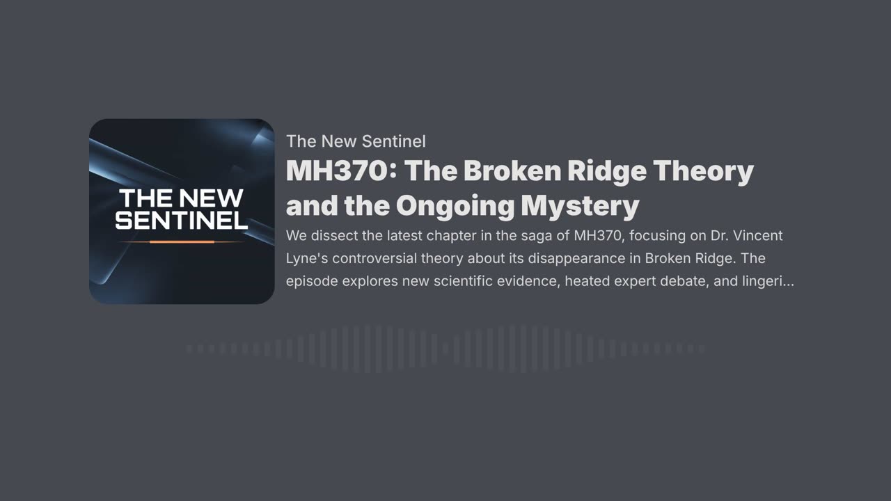 MH370: The Broken Ridge Theory and the Ongoing Mystery