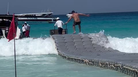 Island Wave Ripples Floating Dock