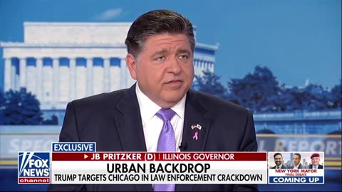 Gov JB Pritzker Calls ICE Busting Criminals An Invasion