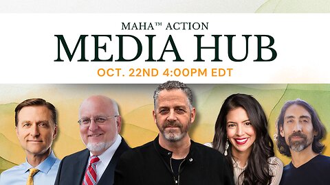 MAHA Action Media Hub LIVE w/ Dr. Robert Redfield, Sayer Ji, Vani Hari, Russell Brand, & More