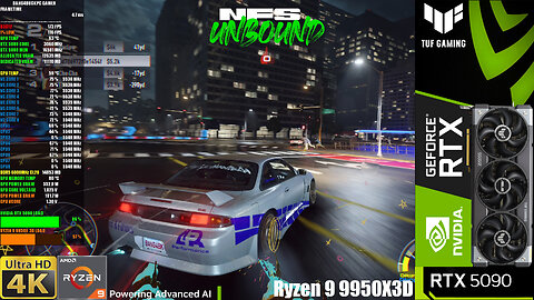 Need For Speed Unbound, Ultra Settings, 4K | RTX 5090 | 9950X3D
