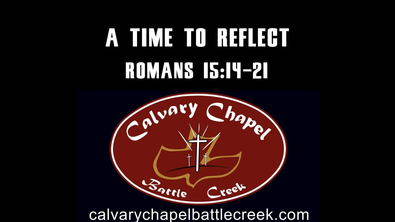 October 12, 2025 - A Time To Reflect