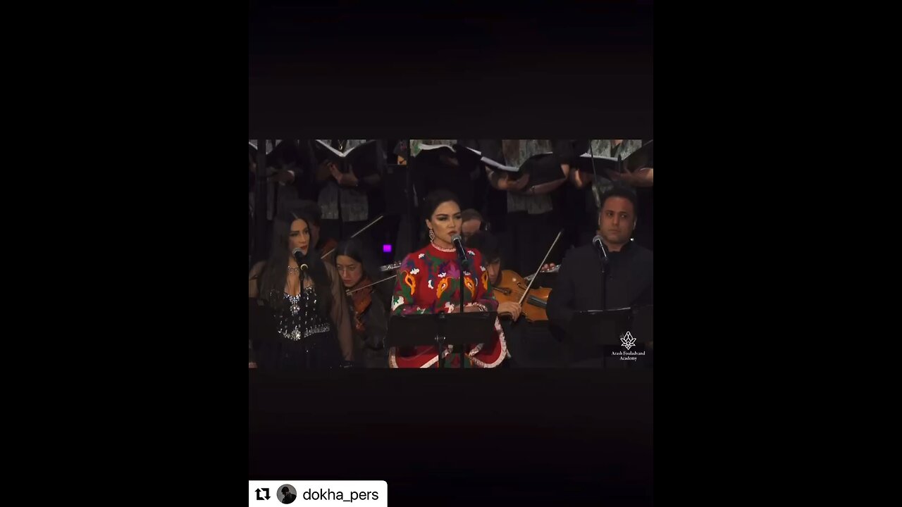 NEGINE GHALVA, TAJIK SINGER. Original content by @arash.fouladvand Instagram, 1-1-25