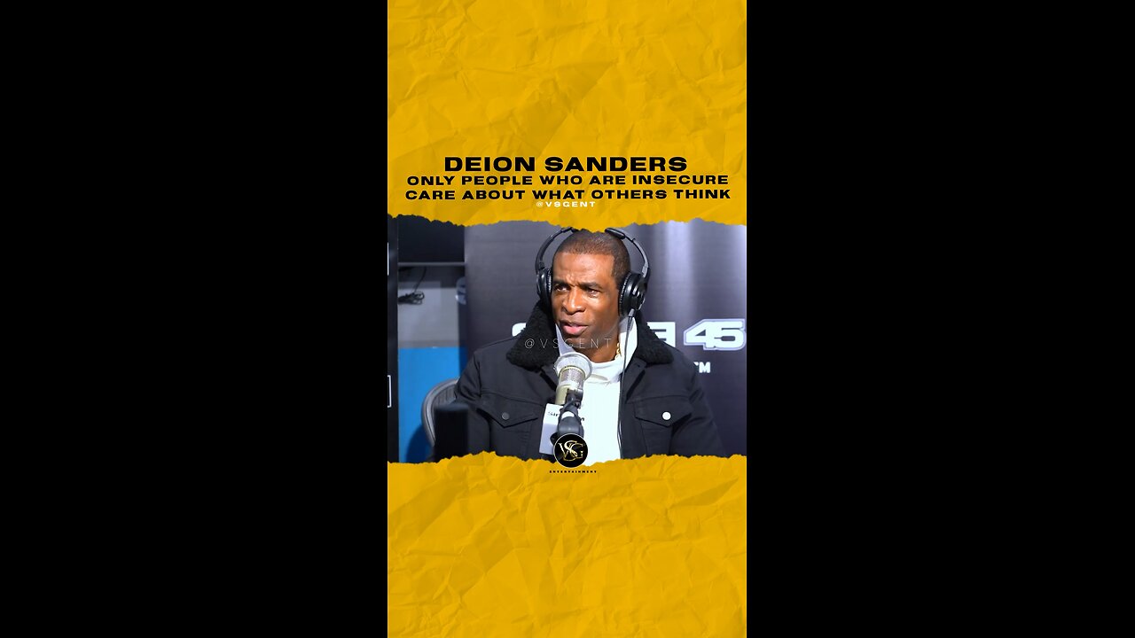 @deionsanders Only people who are insecure care about what others think