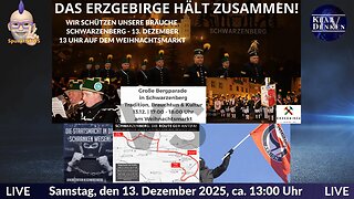 💥📢Live aus Schwarzenberg | Weihnachtsmarkt und "Bergparade" vs. Asoziale Krawall Demo der Antifa💥