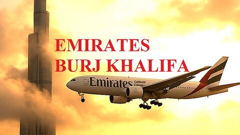 Emirates A380 Soars Near Burj Khalifa ✨