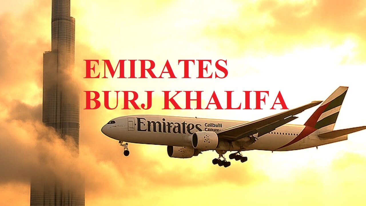 Emirates A380 Soars Near Burj Khalifa ✨
