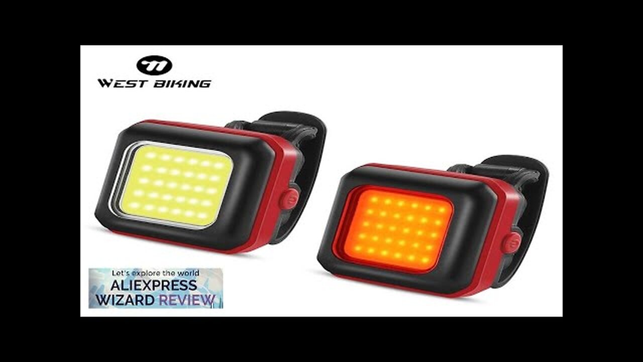 WEST BIKING Bicycle Mini Front/Rear Lights Rechargeable LED Lights High Visibility Taillight Review