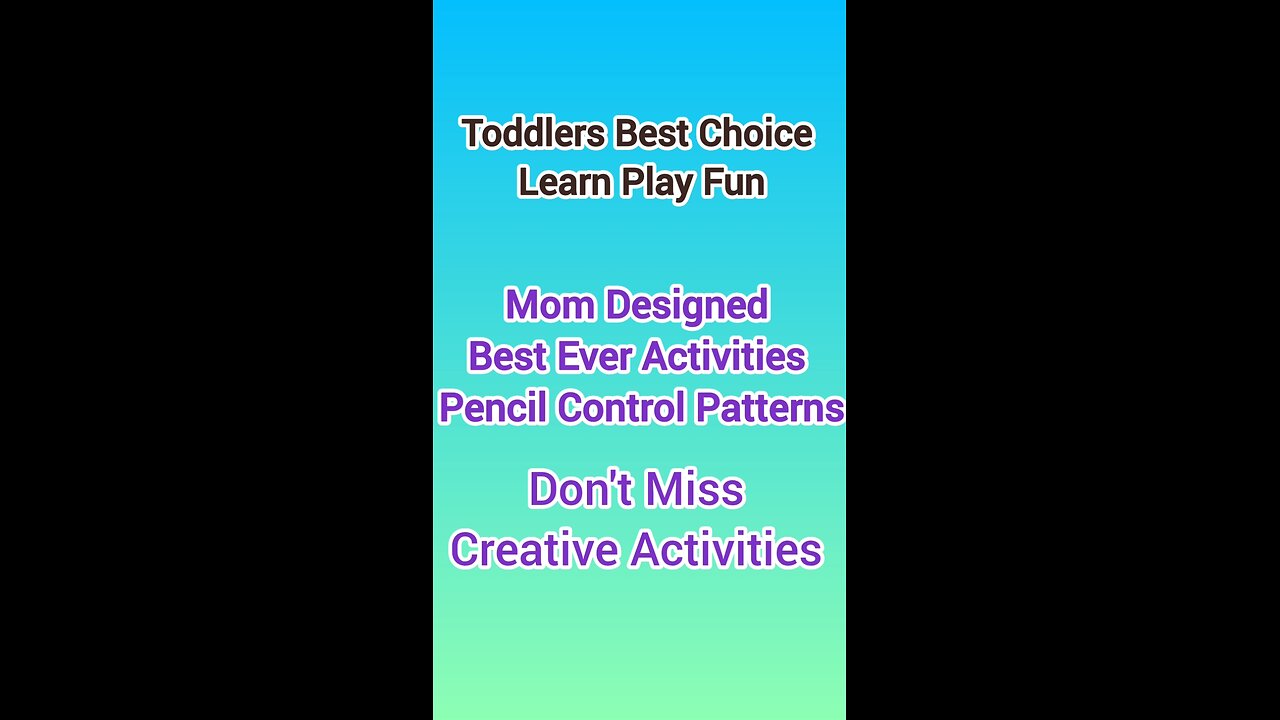 Learn Play Fun|Pencil Control Activities|Kids Best Choice|Happy Mom == Happy Kid