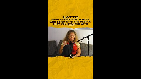 Stop chasing big names and stick with the people that you started with