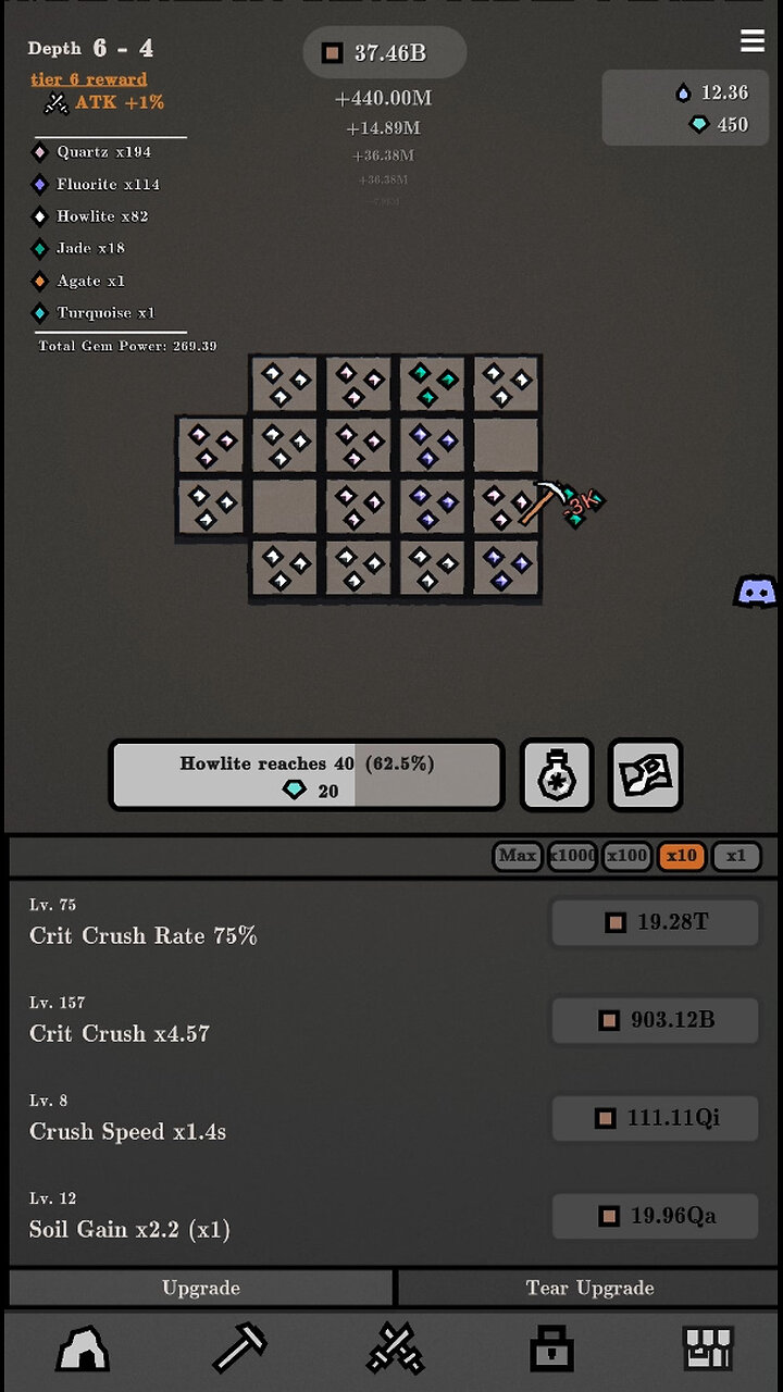 Idle Gem - Android Gameplay [21+ Mins, 720p]