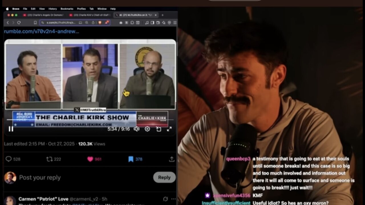 Ian Carroll ~ Reviews TPUSA clip