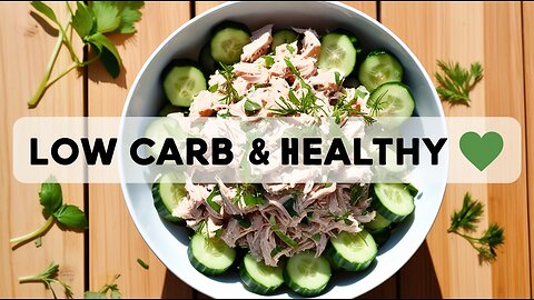 Low Carb Tuna & Cucumber Salad 🥗 | Quick & Healthy Meal #Shorts