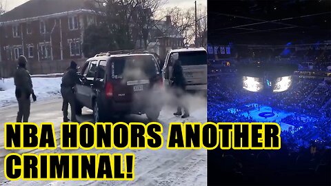 NBA's Minnesota Timberwolves honors criminal SHOT by ICE! Man shouts F**K ICE and fans CHEER!