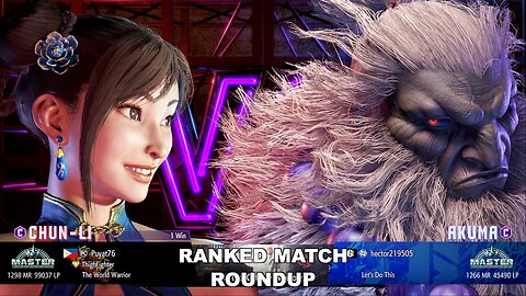 Kuya Kalbo SF6 Ranked Roundup. Chun Li Master Rank [Hori Fight Stick]