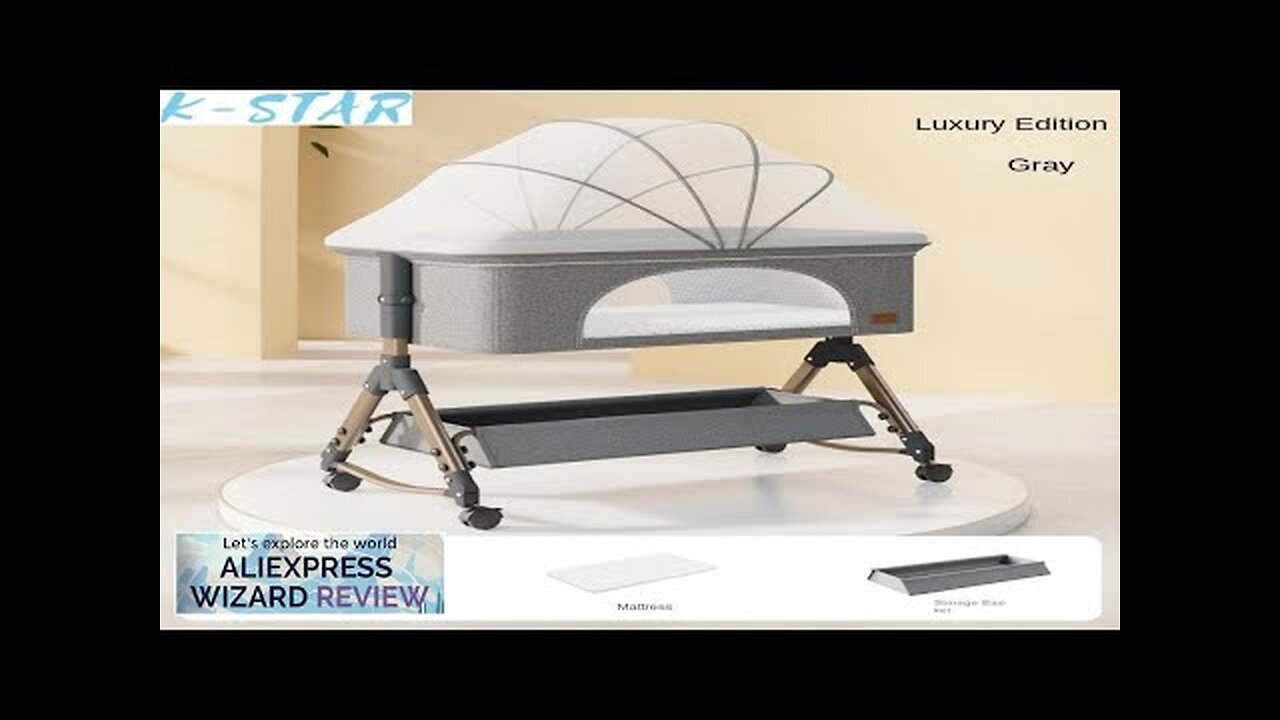 K-star Baby Crib Newborn Small Bed Splicing Large Bed Cradle Bed Sleeping Review