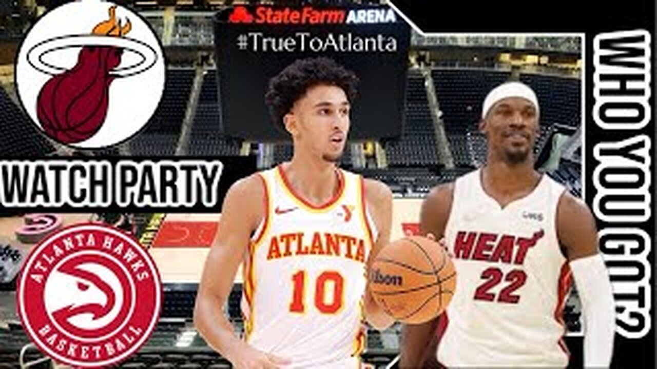 Miami Heat vs Atlanta Hawks | Live Play by Play | Reaction Watch Party Stream | NBA 2024🏀🔥