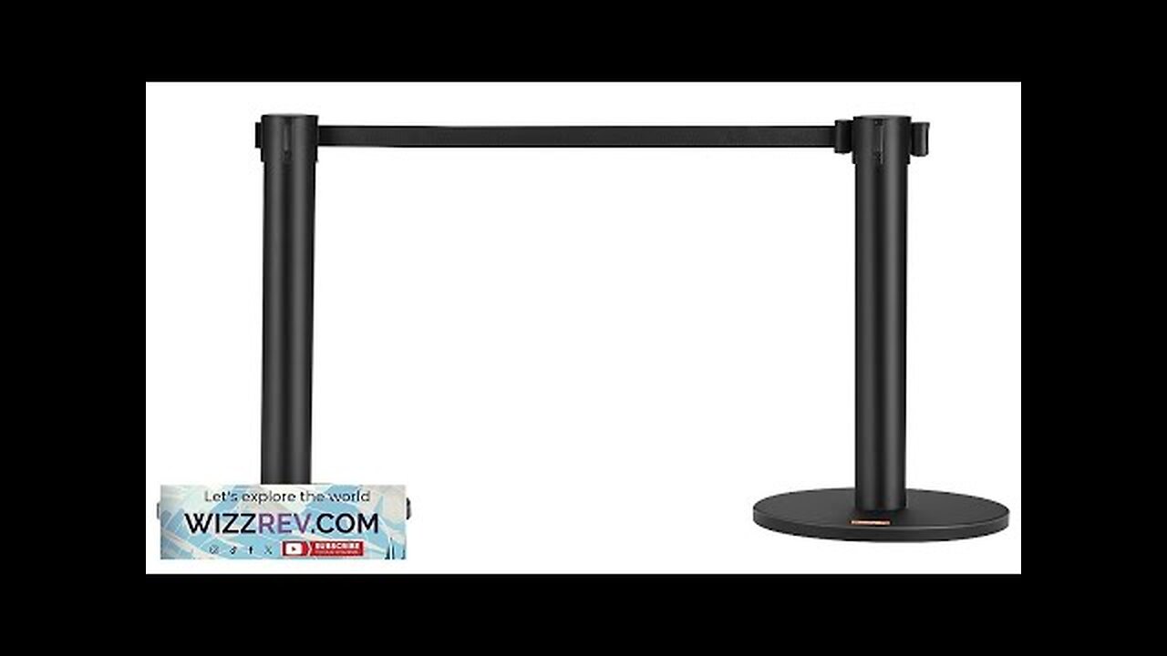 VEVOR Crowd Control Stanchions 2-Pack Crowd Control Barriers Carbon Steel Baking Painted Review