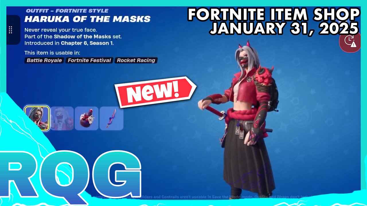 “NEW” HARUKA OF THE MASKS CREW & SIMONE BUNDLE ARE HERE! FORTNITE ITEM SHOP (January 31, 2025)