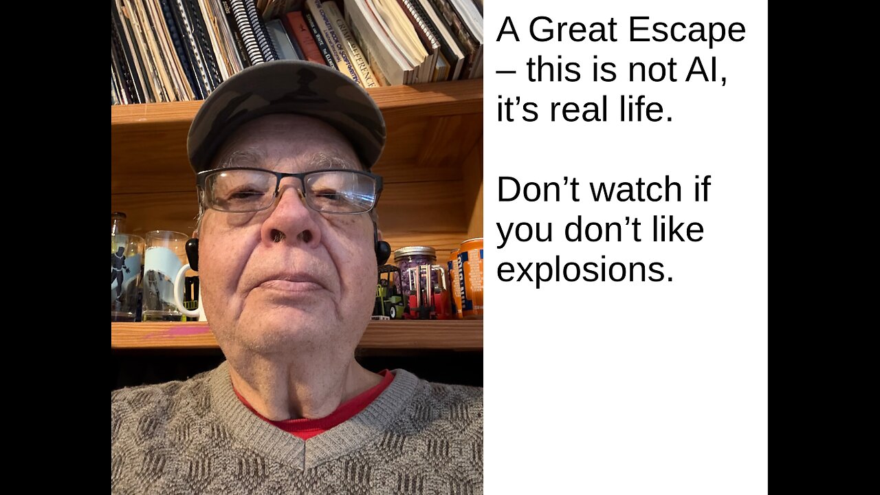 A Great Escape -- this is not AI, its real life.
