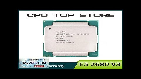 Intel Xeon E5 2680 V3 2.5GHz 12-Core 24-Thread cpu processor LGA 2011-3 Review