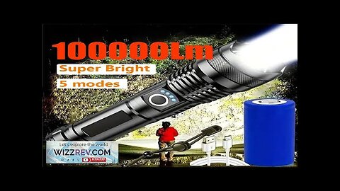 High Power LED Flashlight Rechargeable Torch Tactical Lantern Ultra Powerful Flashlight Review