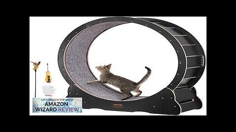 VEVOR Cat Wheel Exerciser for Indoor Cats, 43.3 inch Large Cat Exercise Review