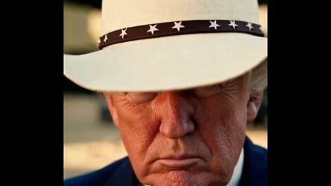 Donald Trump as a spaghetti western cowboy