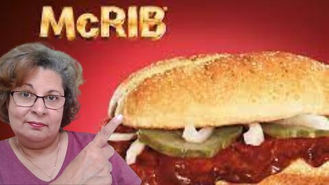 First Time Trying The McRIB from McDonalds