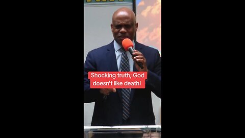 God doesn't like death!