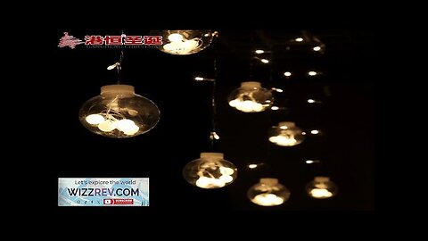 Christmas lighting 3.8m transparent ball LED lights Hotel shopping mall glass cabinet Review