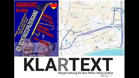 Heute ist wieder Frankfurter Montagsdemo: „Frieden, Freiheit, Weihnachtsgeld für alle?" / Livestream