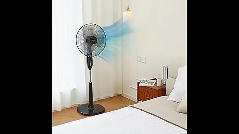 pedestal fan with remote control, Amazon Basics 16" Pedestal Fan with Remote