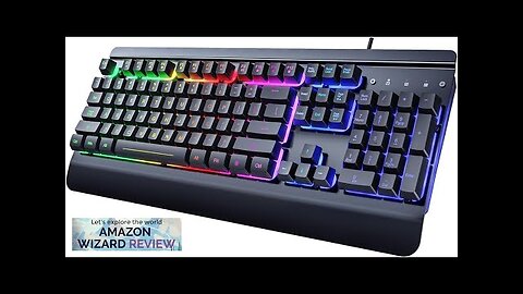 Dacoity Gaming Keyboard, 104 Keys All-Metal Panel, Rainbow LED Backlit Quiet Computer Review